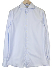 „SUITSUPPLY Traveller“ vyriški formalūs marškinėliai, 39 m., ypač ploni, mėlyni, dryžuoti medvilniniai marškinėliai 