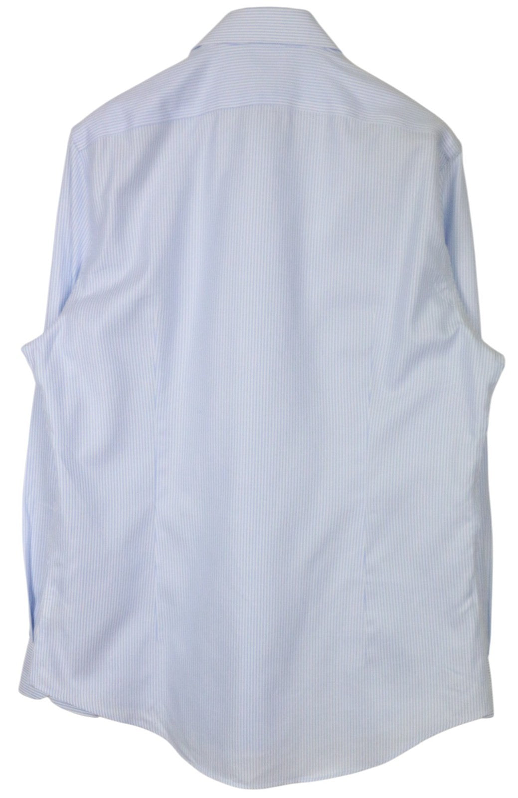 SUITSUPPLY vyriški formalūs marškinėliai 43/17 ypač ploni mėlyni grynos medvilnės marškinėliai su sagomis