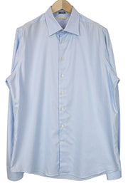 „SUITSUPPLY“ vyriški formalūs marškinėliai, 44L/17,5L, prigludę, oksfordo mėlynos spalvos, grynos medvilnės, pasimatuoti 