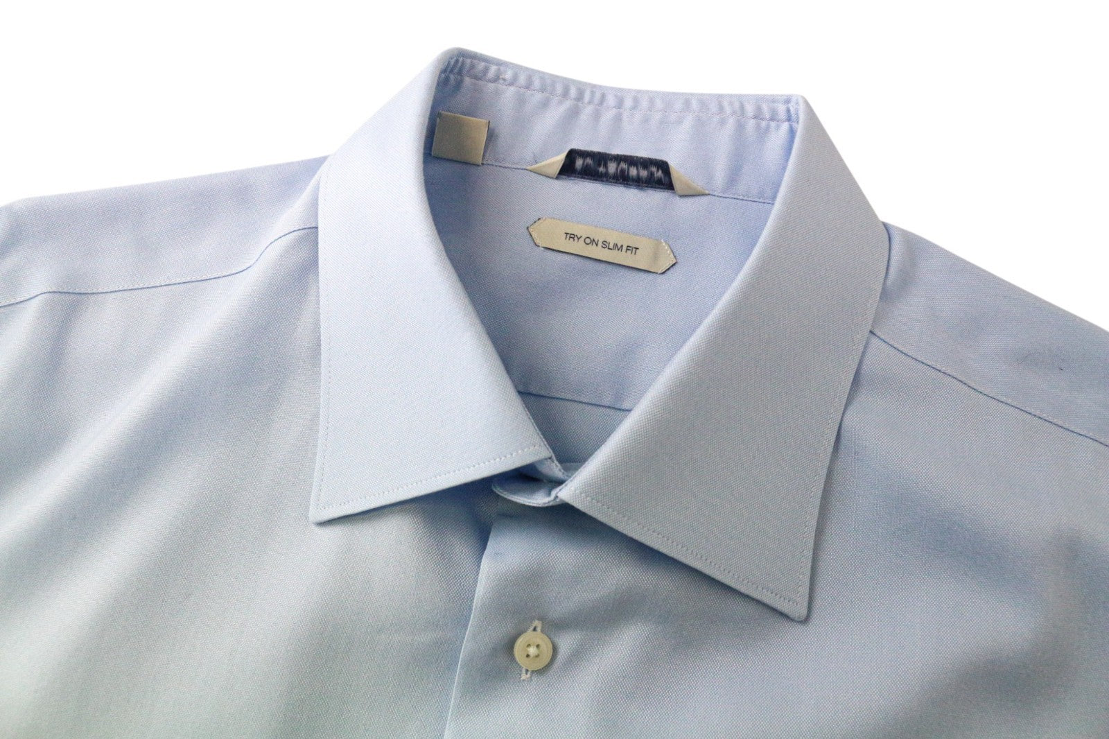 „SUITSUPPLY“ vyriški formalūs marškinėliai, 44L/17,5L, prigludę, oksfordo mėlynos spalvos, grynos medvilnės, pasimatuoti 