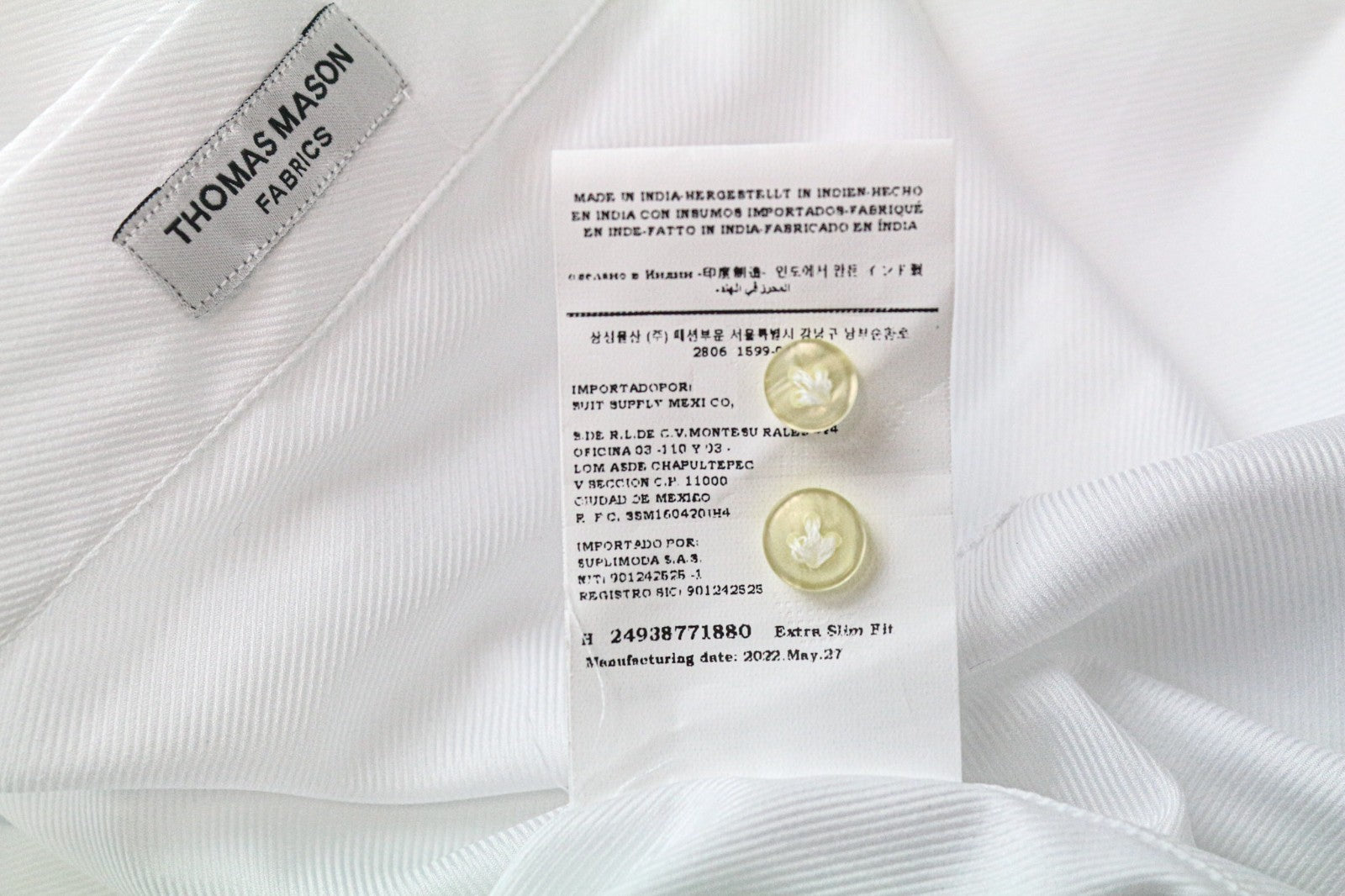 SUITSUPPLY vyriški oficialūs marškinėliai XS itin ploni balti medvilniniai ilgomis rankovėmis, ploni 