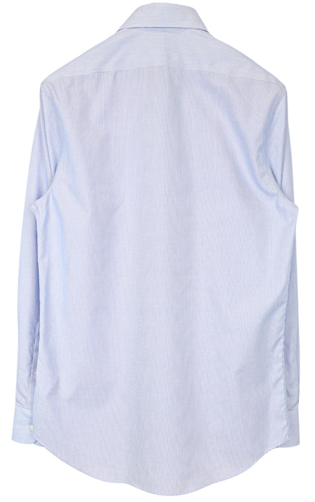 SUITSUPPLY vyriški formalūs marškinėliai 40/15.75 itin ploni medvilniniai mėlyni dryžuoti raštuoti 