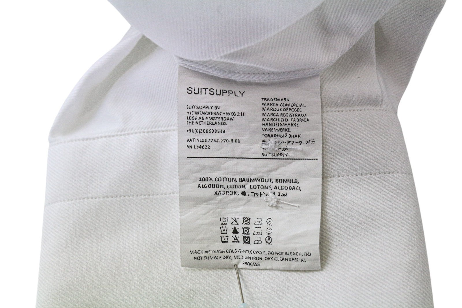 SUITSUPPLY vyriški formalūs marškinėliai S dydžio, labai ploni, balti, medvilniniai, klasikiniai, ilgomis rankovėmis 