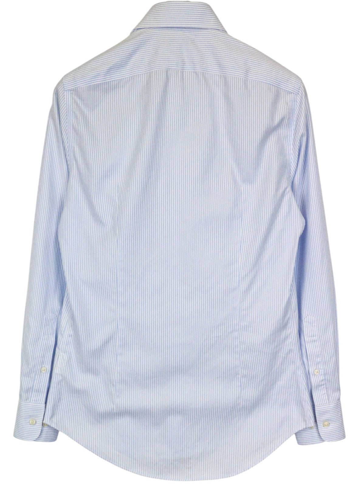 SUITSUPPLY Men's Formal Shirt 37/14 1/2 Extra Slim Blue Pure Cotton Striped