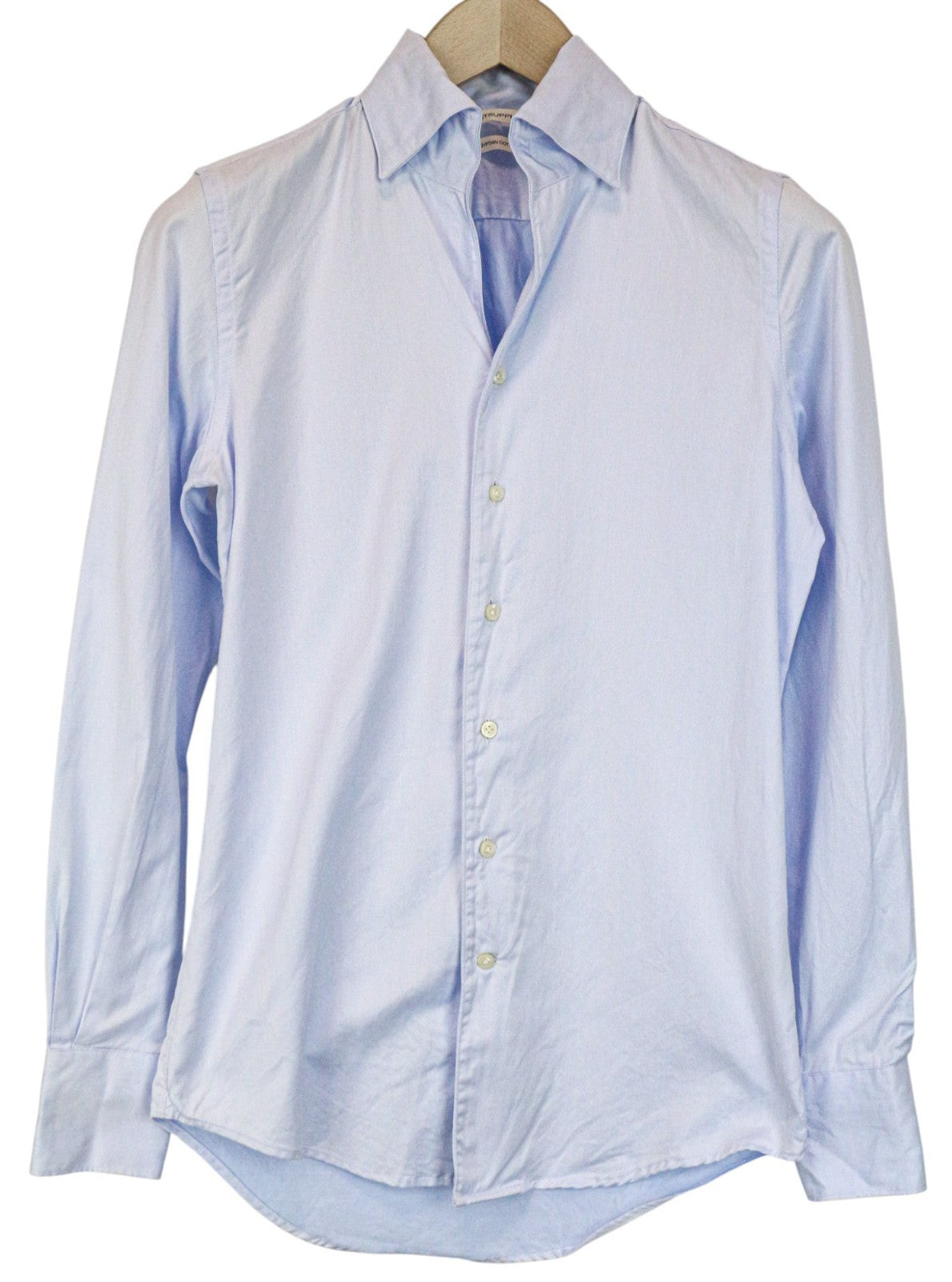 SUITSUPPLY Men's Formal Shirt 35/36/13 1/2/14 Extra Slim Blue Cotton Long Sleeve