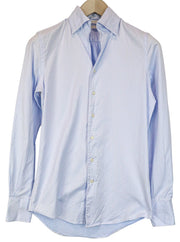 SUITSUPPLY Men's Formal Shirt 35/36/13 1/2/14 Extra Slim Blue Cotton Long Sleeve