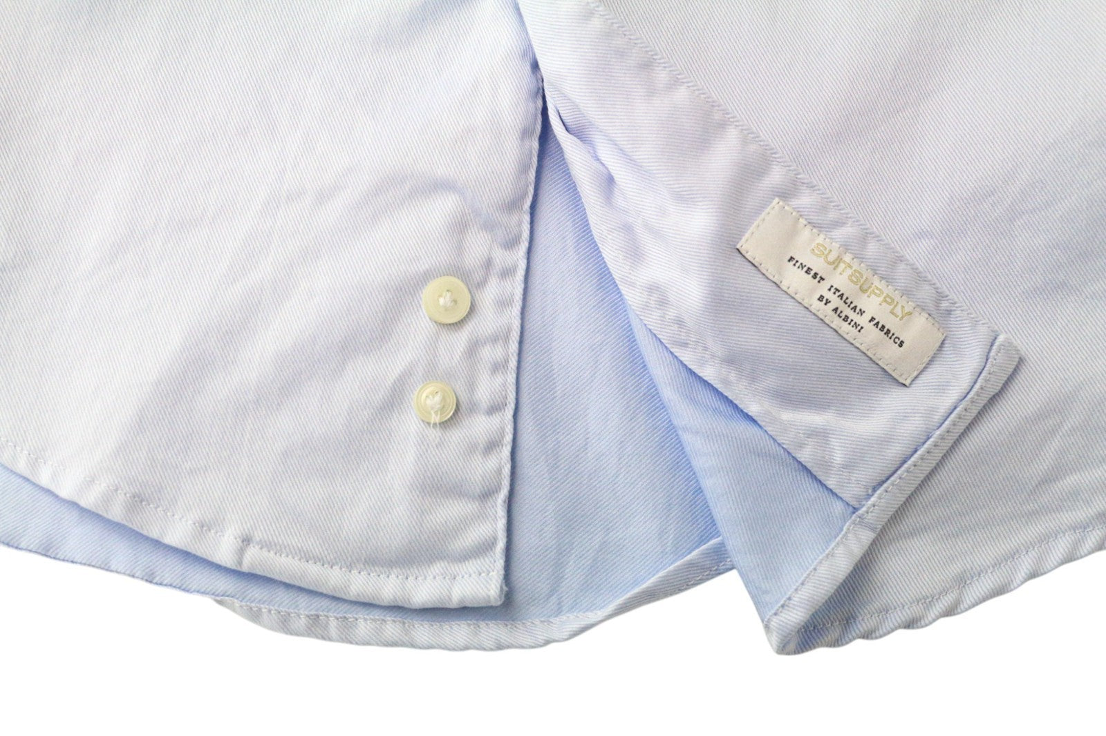 SUITSUPPLY Men's Formal Shirt 35/36/13 1/2/14 Extra Slim Blue Cotton Long Sleeve