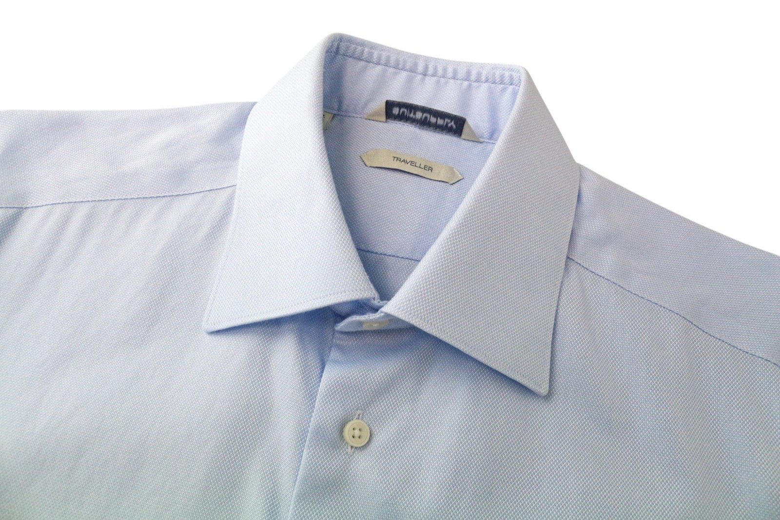 SUITSUPPLY vyriški oficialūs marškinėliai 39/15 1/2 Ploni Oksfordo melanžo mėlyna gryna medvilnė 