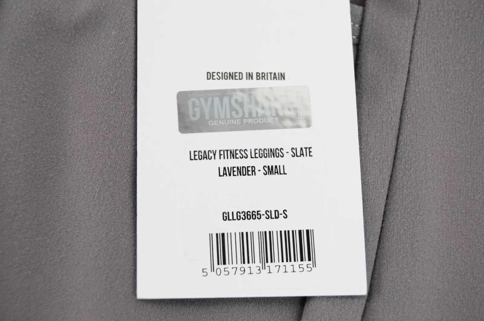 GYMSHARK Legacy Women's Leggings S Slate Lavender Stretch Fitness Activewear