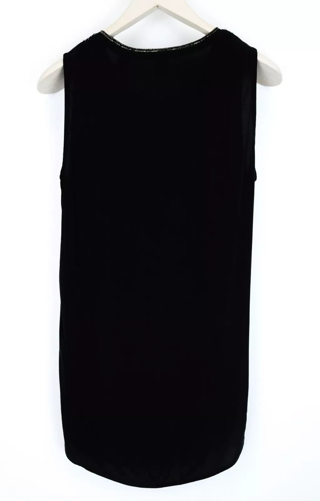 SCOTCH & SODA Ams Blauw Women's Top M Black Stripe Sleeveless Cotton T-Shirt