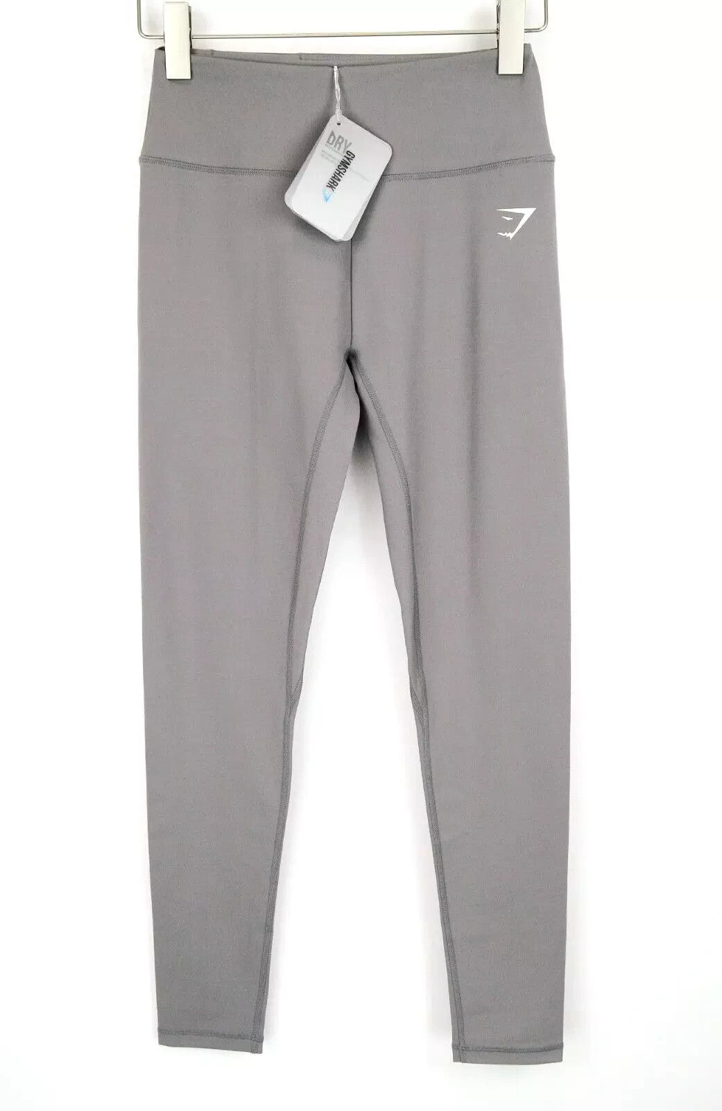 GYMSHARK Dreamy Women's Leggings S Slate Grey Stretch Logo Active Gym Pants