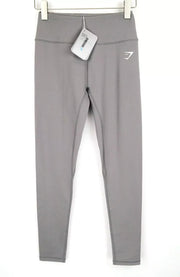 GYMSHARK Dreamy Women's Leggings S Slate Grey Stretch Logo Active Gym Pants