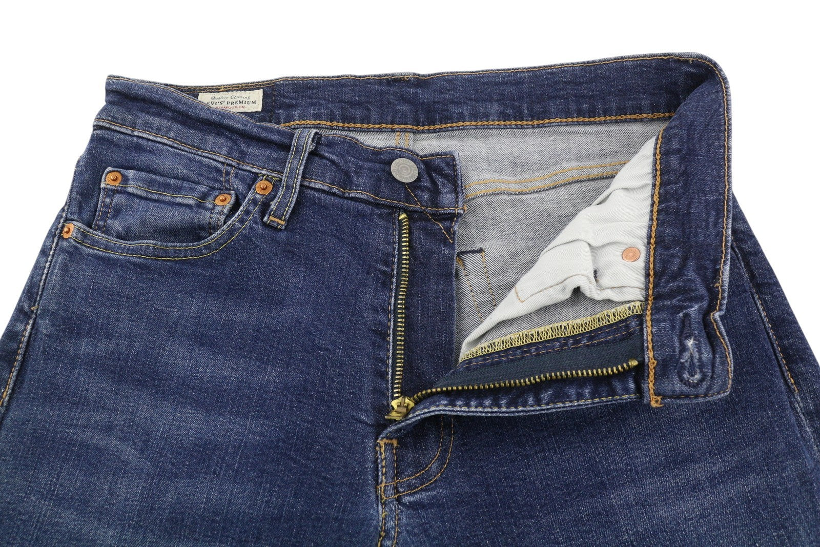 LEVI'S 511 Men's Jeans W32/L32 Blue Denim Slim Fit Big E Zip Fly Pants