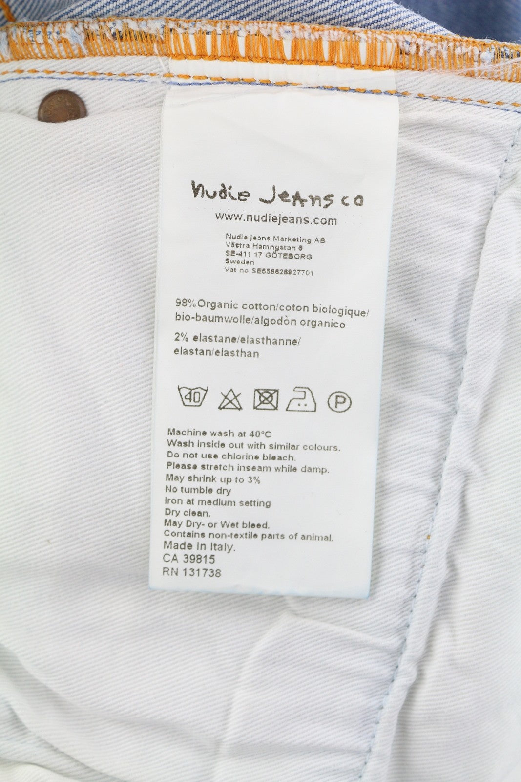 NUDIE JEANS Thin Finn Men's Jeans W28/L32 Bossa Ozzy Slim Washed Blue Denim