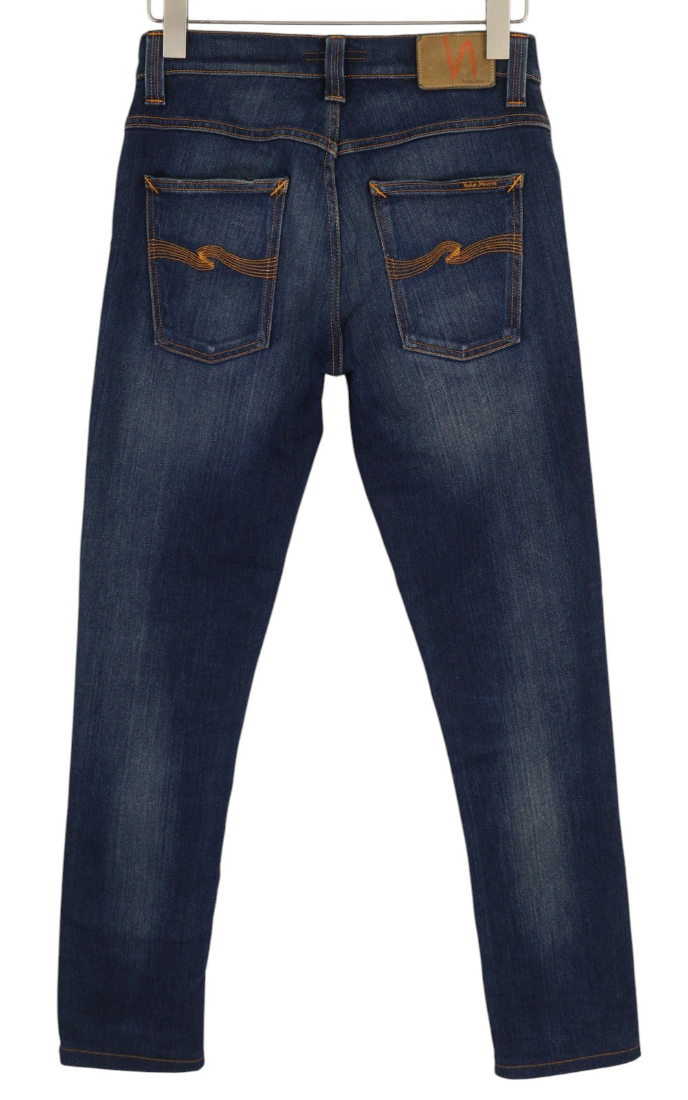 NUDIE JEANS Grim Tim Men's Jeans W31/L30 Deep Blue Washed Slim Button Fly