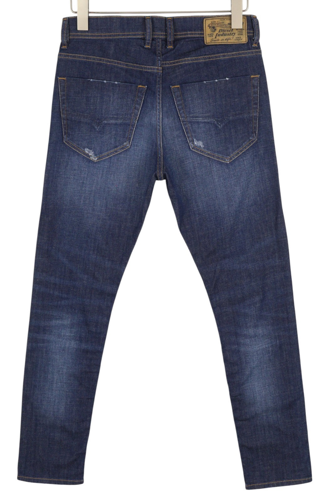 DIESEL Tepphar R7NA8 Men's Jeans W28/L30 Distress Stretch Slim Carrot Blue