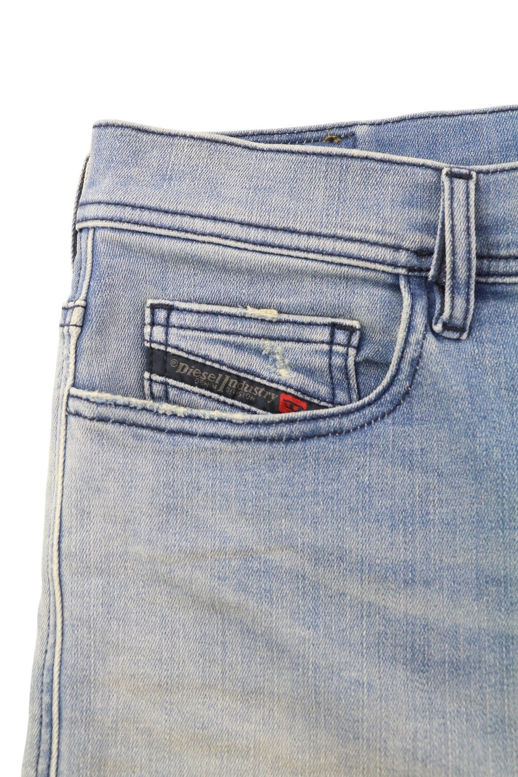 DIESEL Kly-Nr 087AB Men's Jeans W32 Blue Washed Jogg Slim Fit Distressed