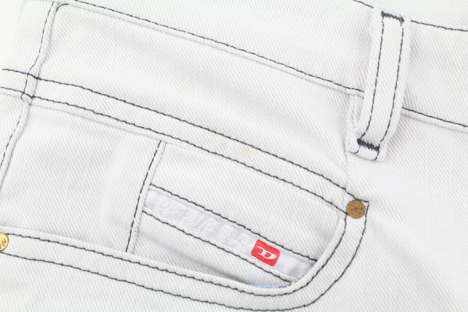 DIESEL Belthy Ankle-C1 0682M Women's Jeans W25/L32 Low Waist Slim Straight