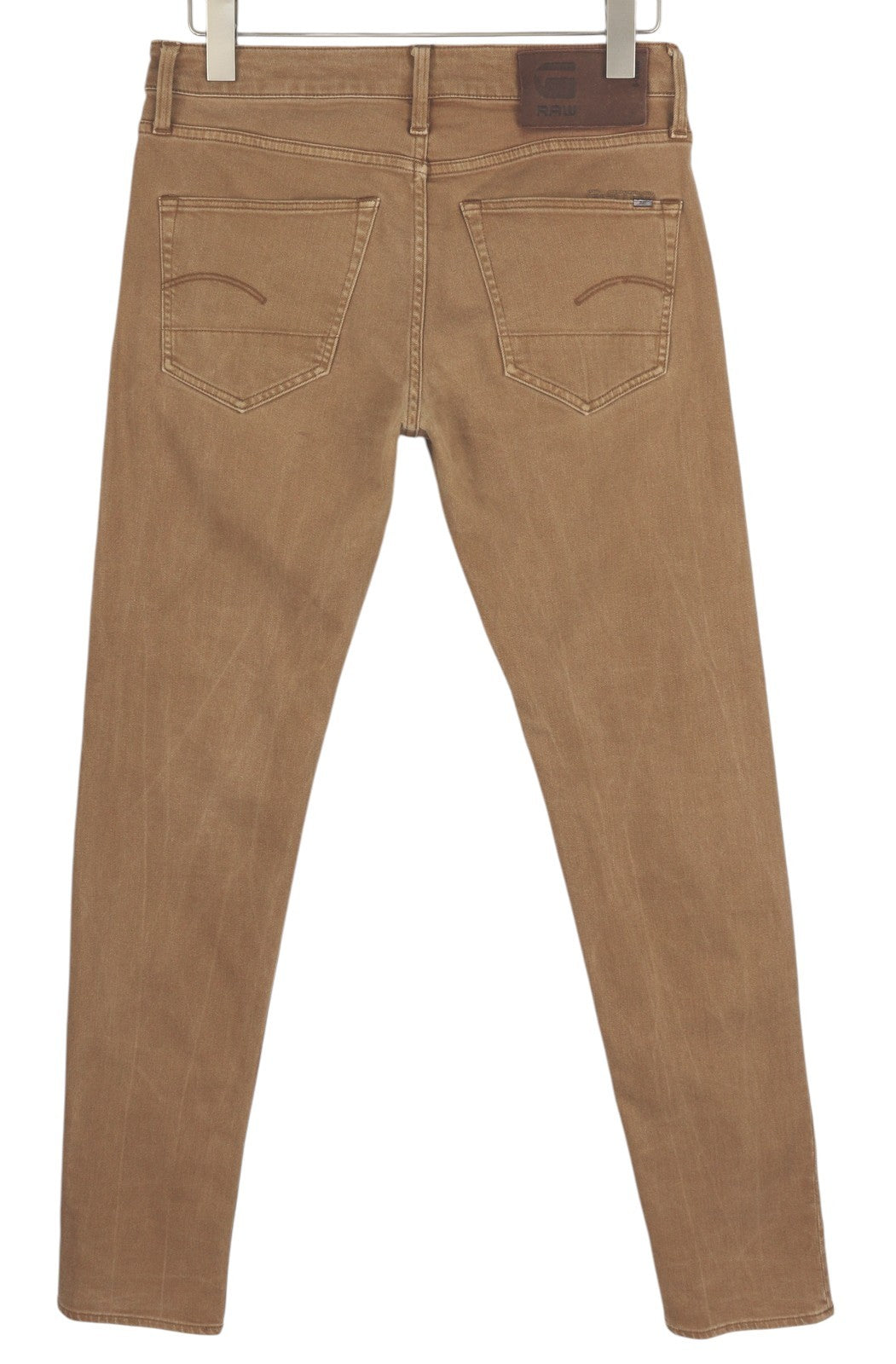 G-STAR 3301 Slim Coj Men's Jeans W29/L34 Brown Denim Button Fly Logo