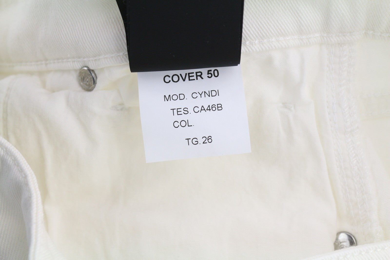 PT TORINO Cyndi Women's Jeans W26 White Denim Flared Leg High Waist Zip Fly