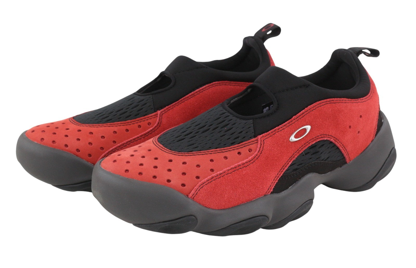 OAKLEY Factory Team Suede Flesh Men Sandals EU44.5 Lava Black Ortholite RRP190