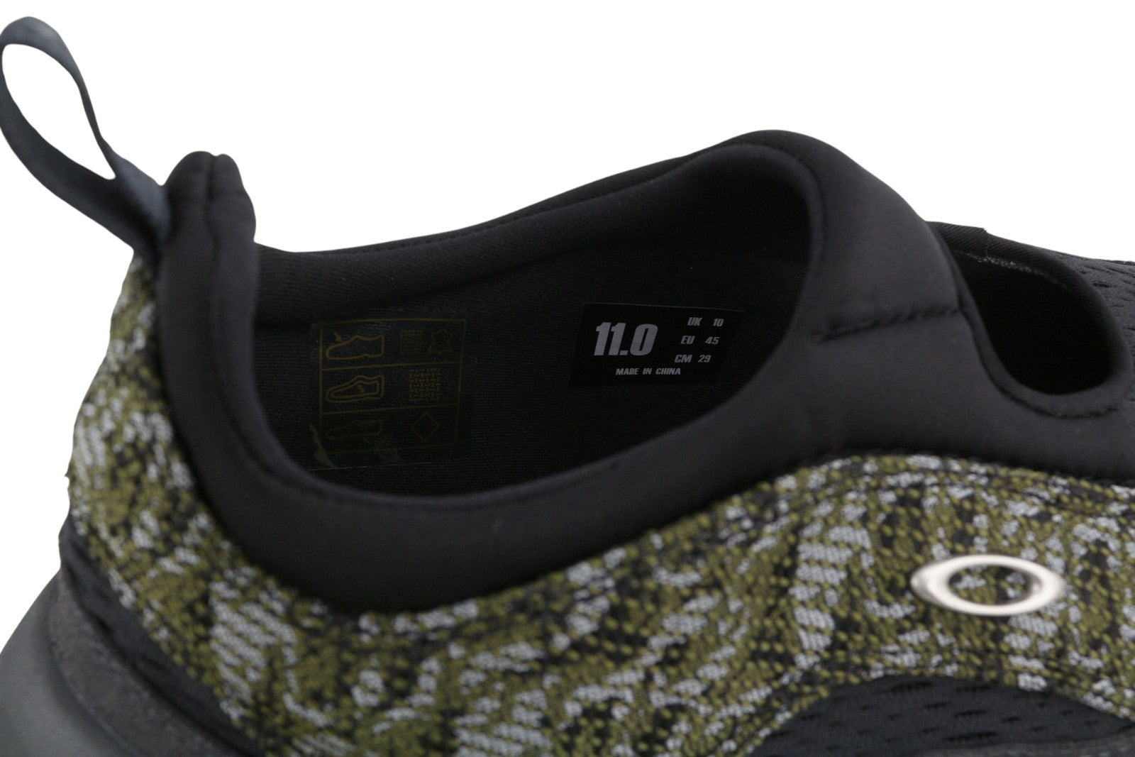 OAKLEY Factory Team Jacquard Flesh Men Sandals EU45 Camo Black Ortholite RRP235