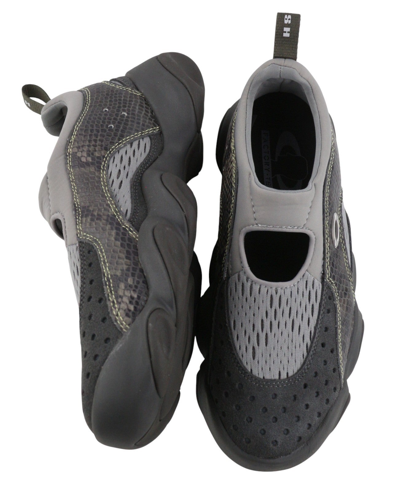 OAKLEY Factory Team x Brain Dead Python Flesh Men Sandals EU41 Pavement Grey