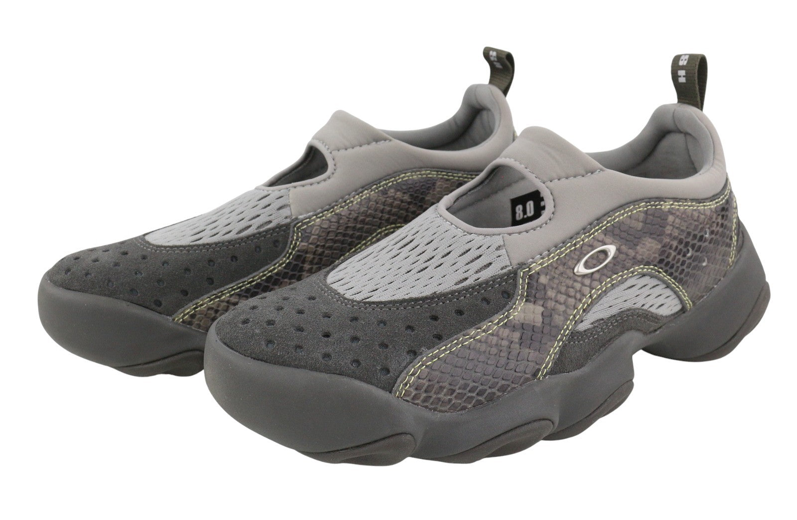 OAKLEY Factory Team x Brain Dead Python Flesh Men Sandals EU41 Pavement Grey Low