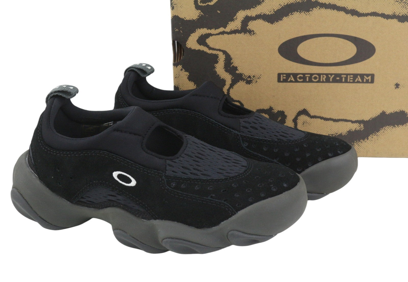 OAKLEY Factory Team Suede Flesh Women Sandals EU38.5 Black Ortholite RRP185