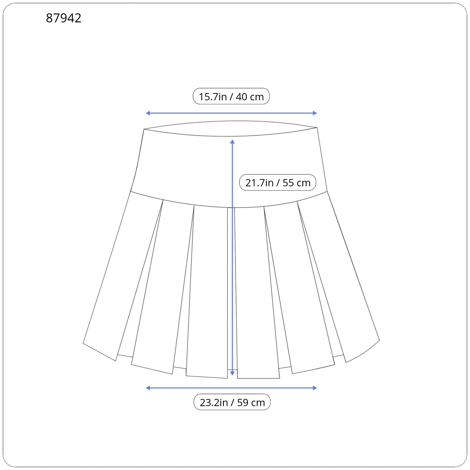 GANT Dogtooth Jersey Women Skirt EU40 Persian Blue Patterned Lined Short