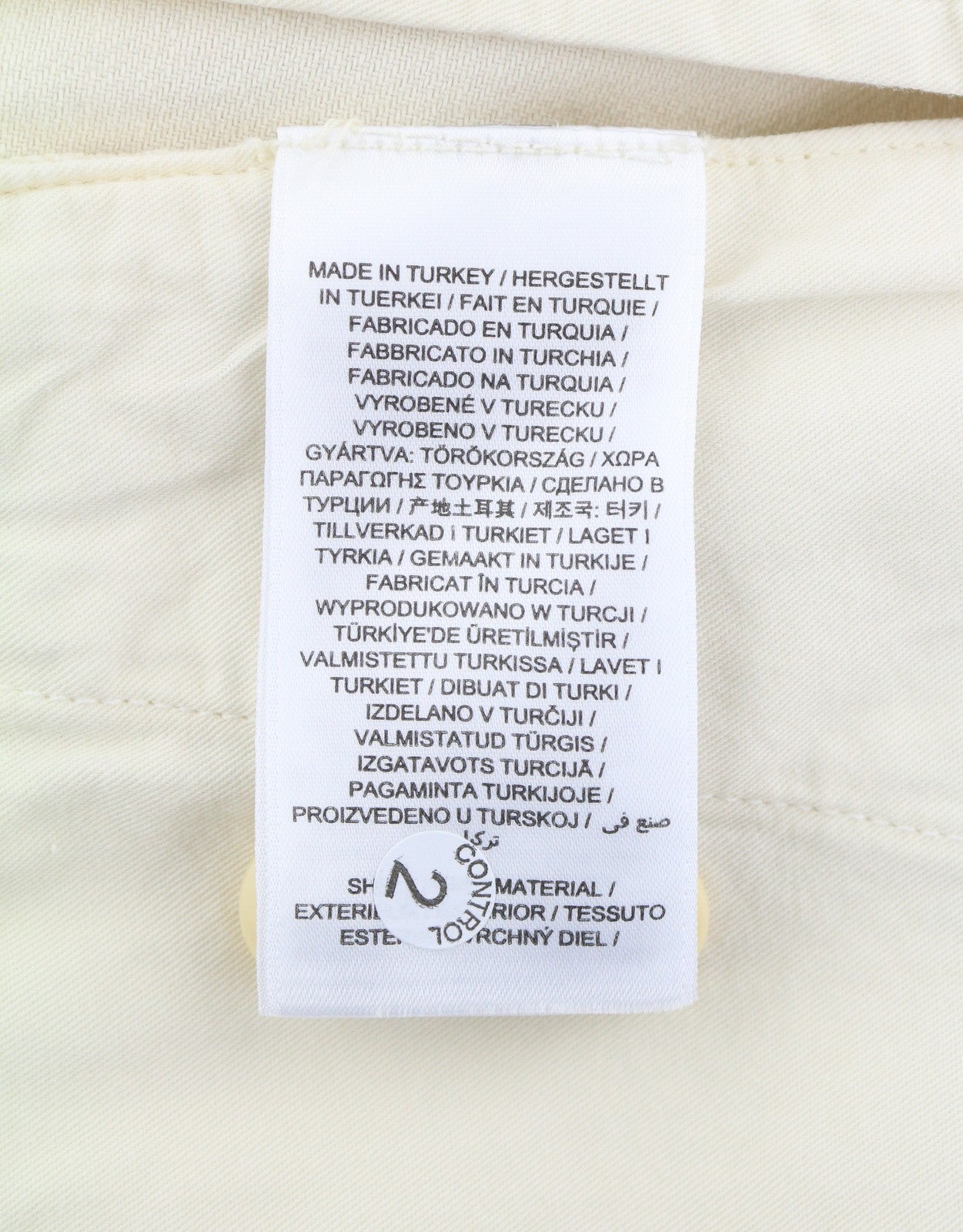 GANT Hallden Men Shorts W33 Caulk White Tailored Volume Slim Fit Mid Rise Chino