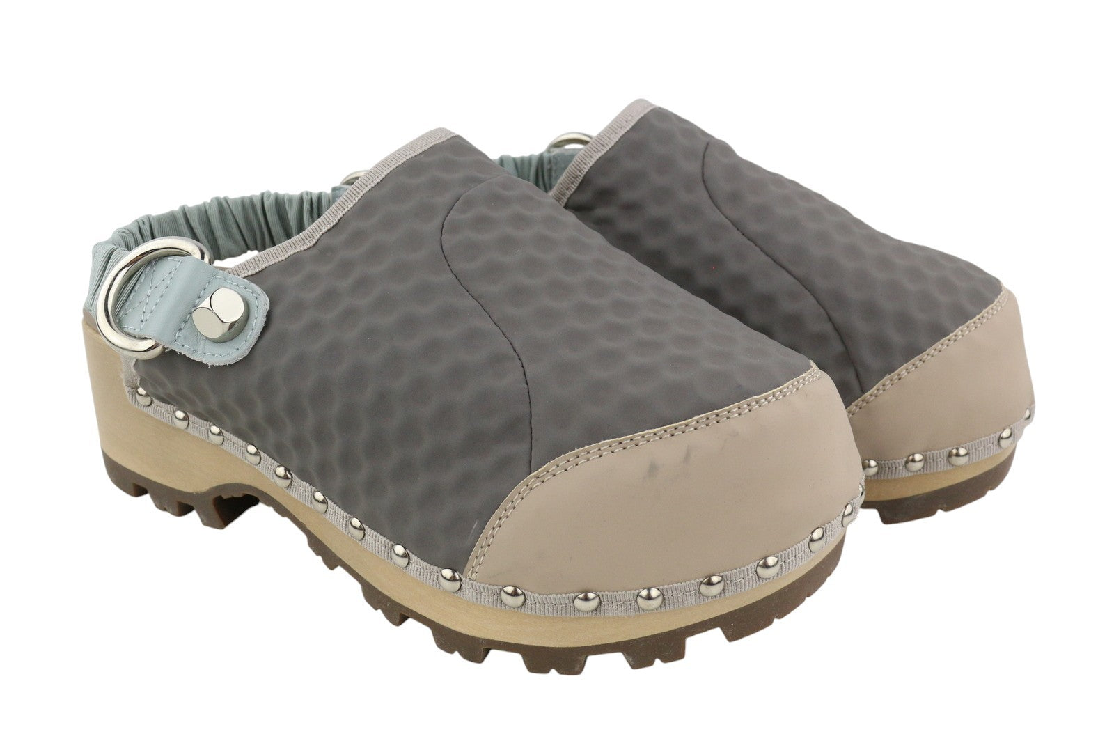 BRAIN DEAD Energy Absorber Rubberized Women Shoes EU39 Vibram Wooden Clog RRP480