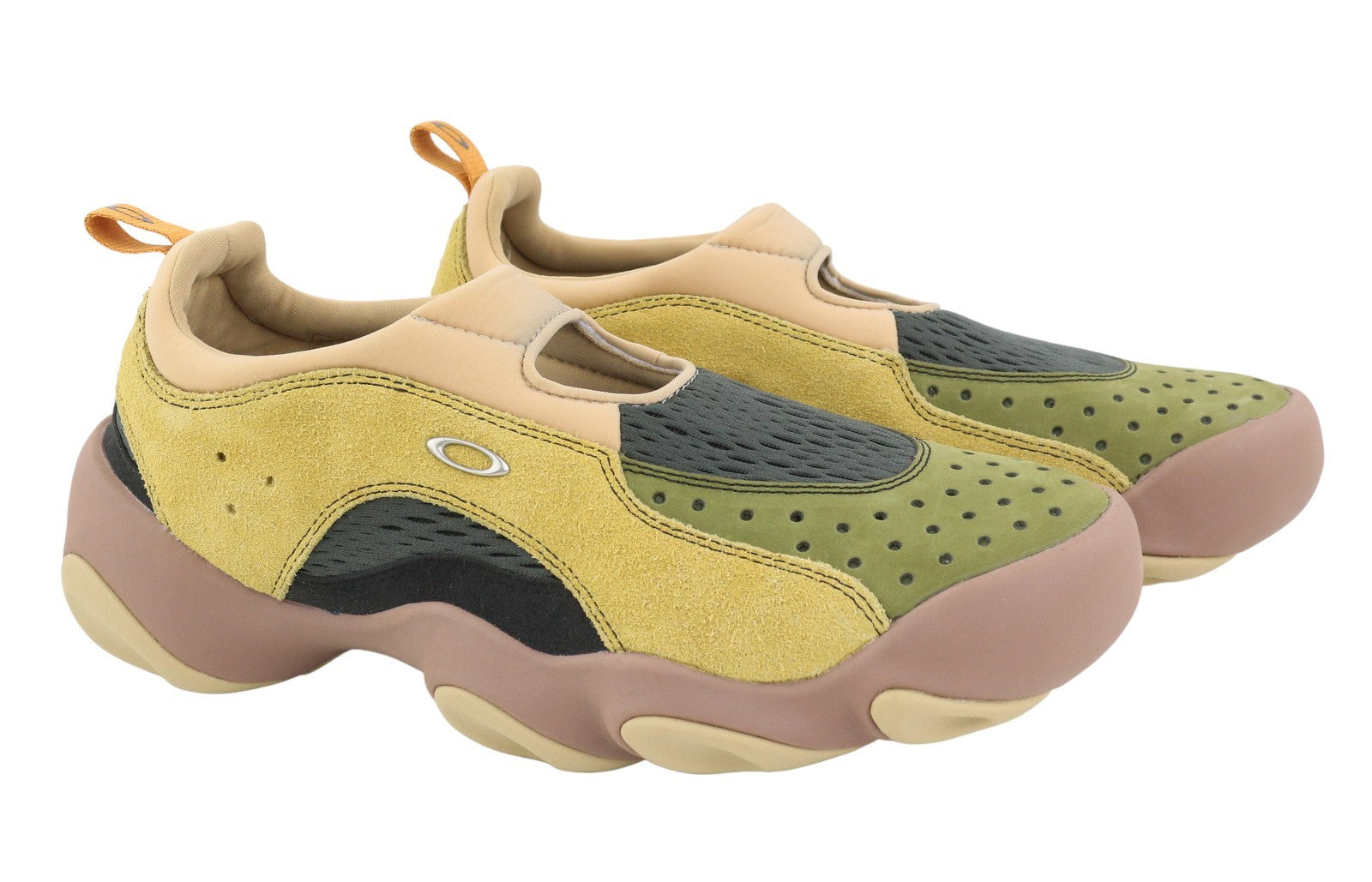 OAKLEY Factory Team x Brain Dead Suede Flesh Men Sandals EU46 Multi Ortholite