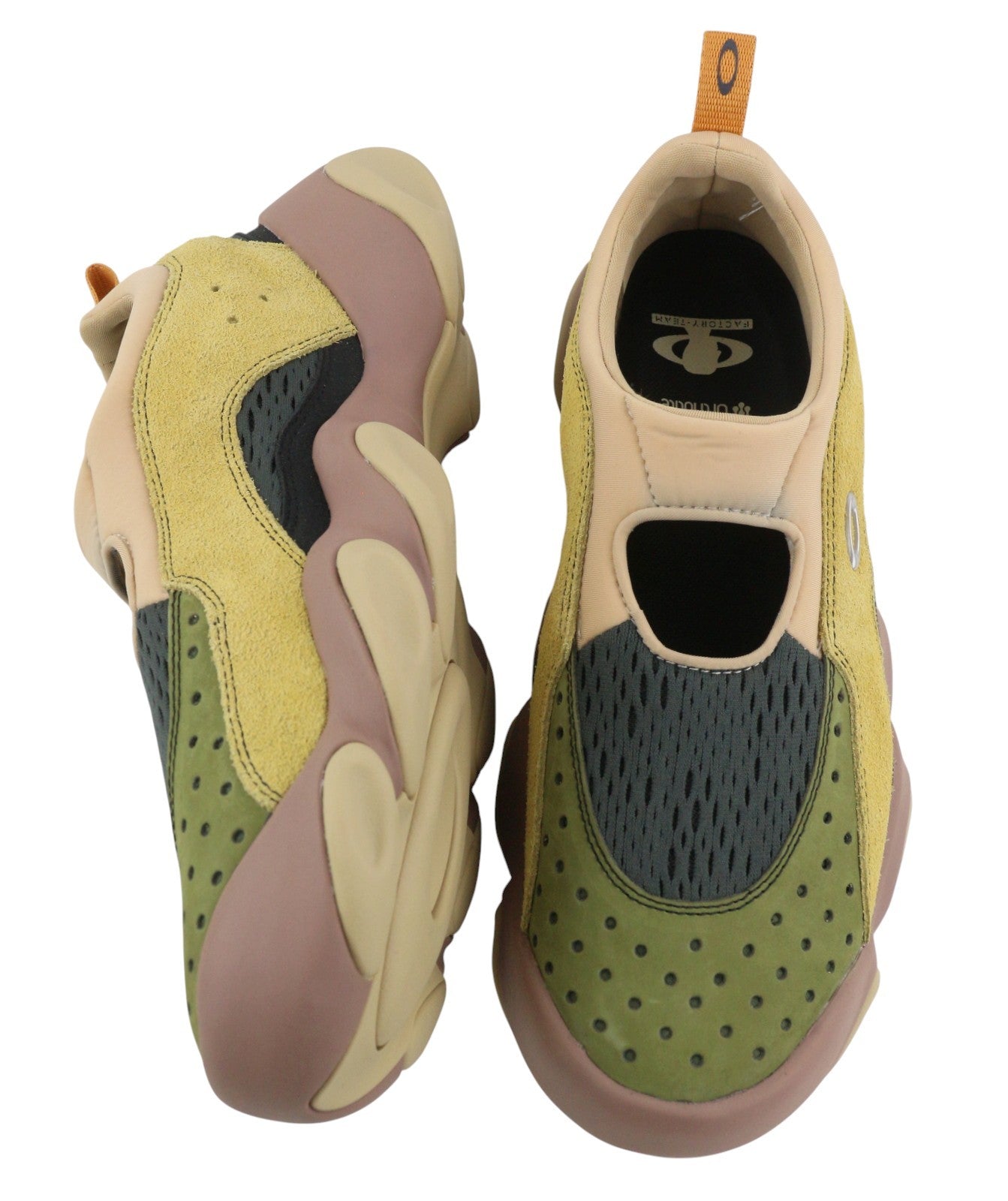 OAKLEY Factory Team x Brain Dead Suede Flesh Men Sandals EU46 Multi Ortholite