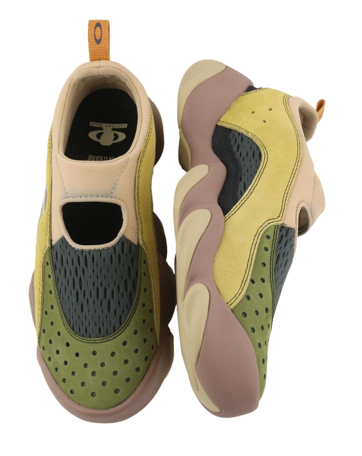 OAKLEY Factory Team x Brain Dead Suede Flesh Men Sandals EU42 Multi Ortholite