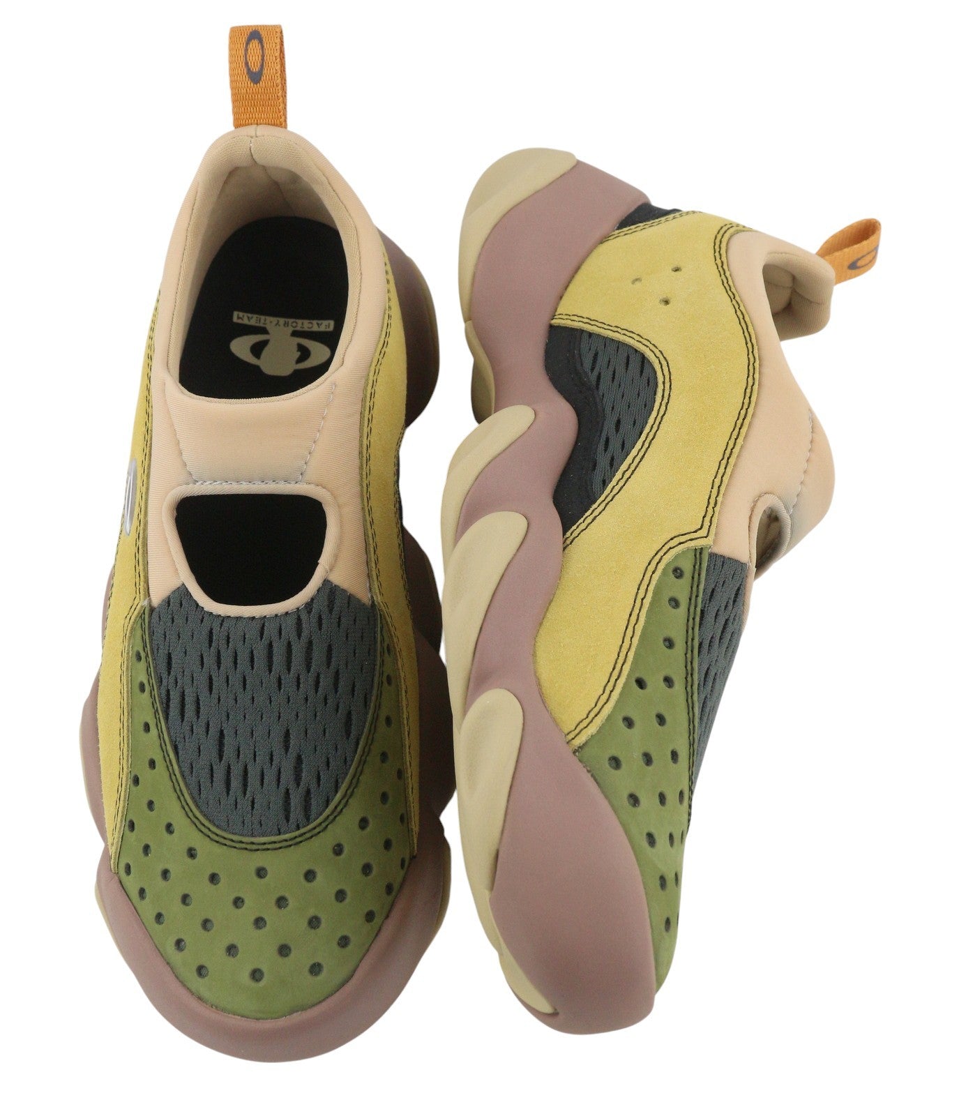 OAKLEY Factory Team x Brain Dead Suede Flesh Men Sandals EU41 Multi Ortholite