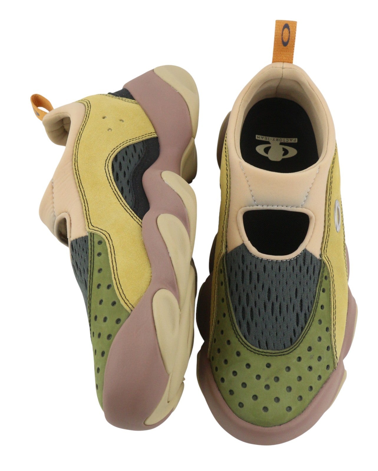 OAKLEY Factory Team x Brain Dead Suede Flesh Men Sandals EU41 Multi Ortholite