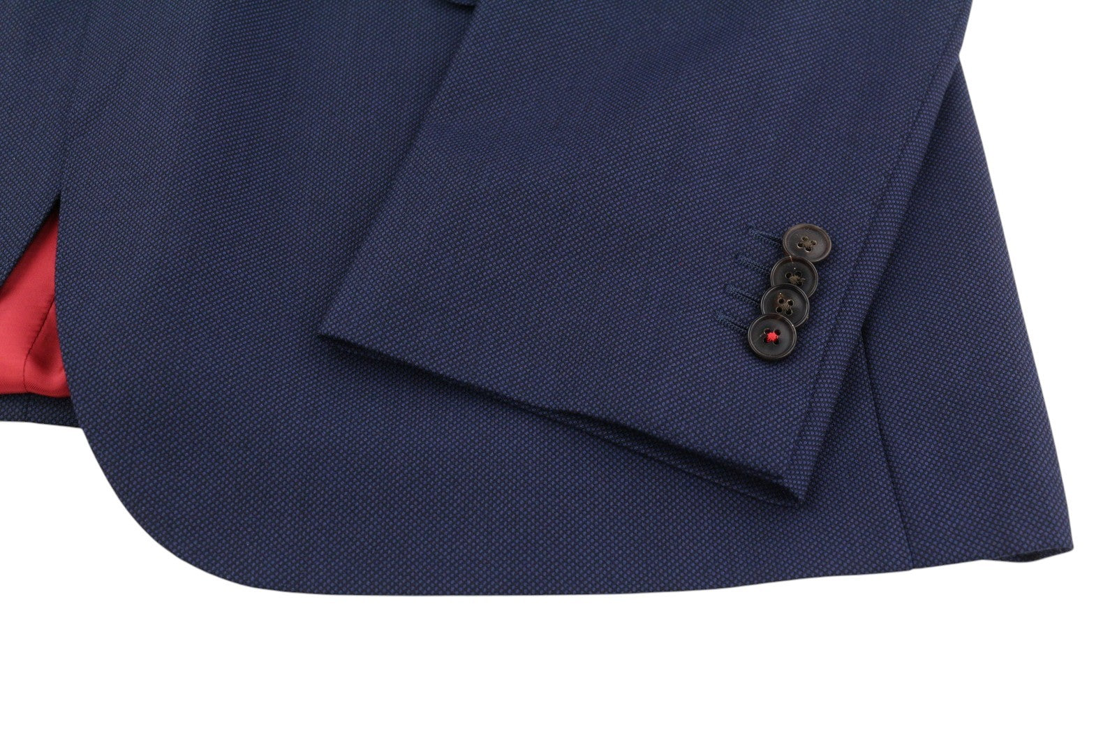 SUITSUPPLY Sienna Men's Suit UK46R Blue Wool Single Breasted Double Vent 2 Piece