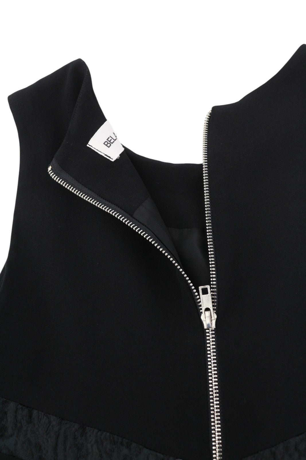 BEL AIR Women's Dress 3 Black Sleeveless Crew Neck Lined Pleated Mini Style