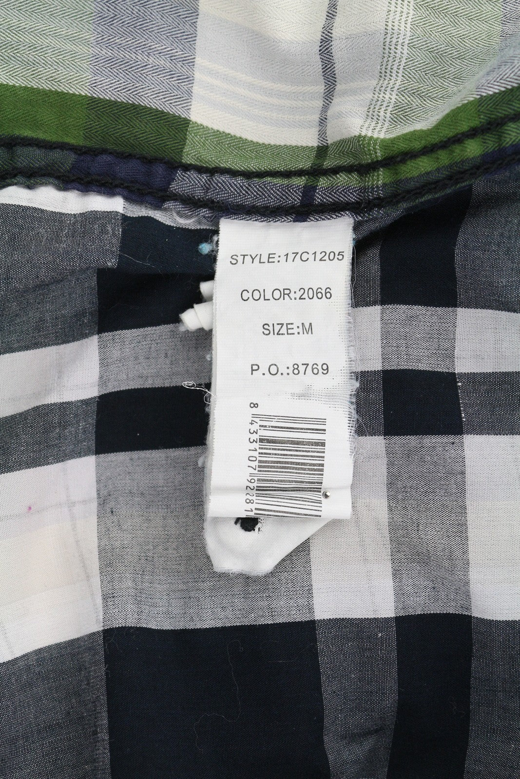 DESIGUAL Men's Shirt M Casual Plaid Spread Neck Buttoned Logo Regular