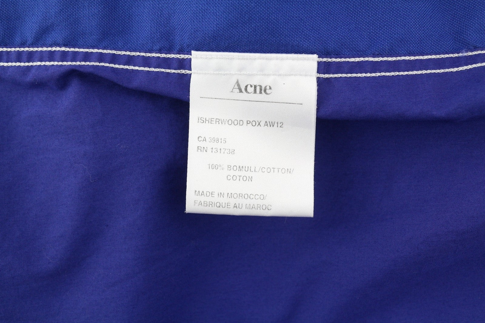 ACNE Isherwood Pox Men's Shirt 52 Cotton Casual Button Down Pocket