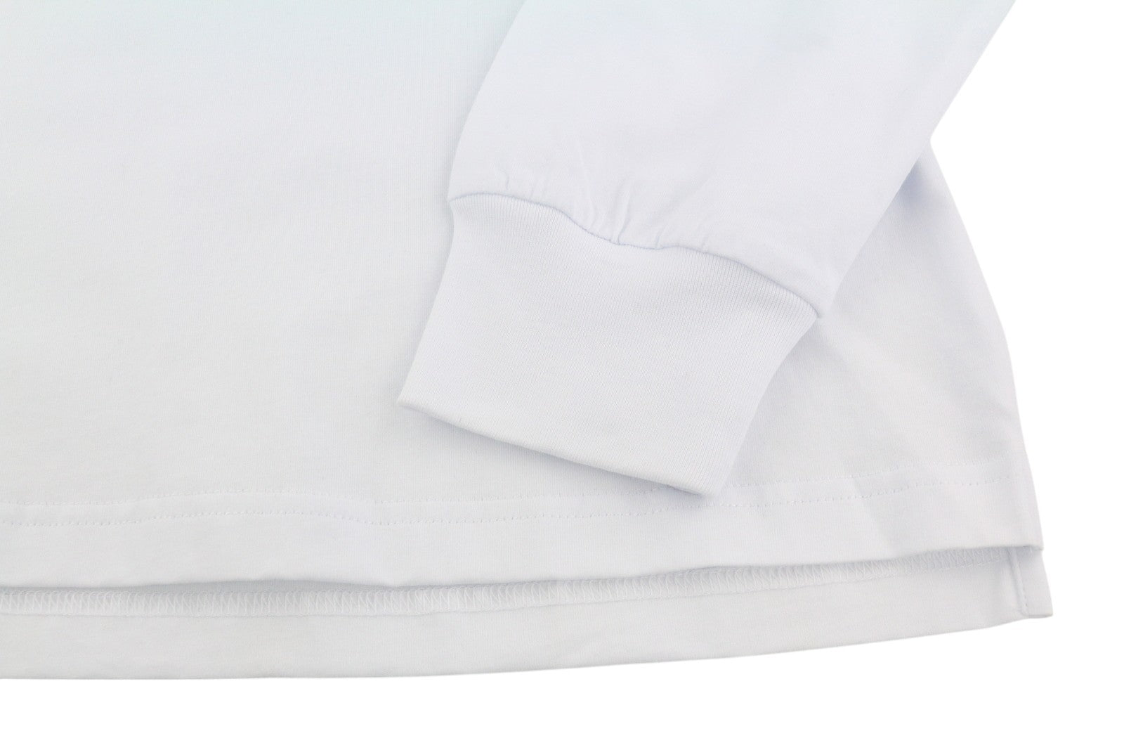 DIESEL T-Just-LS-Slits-B53 Men's T-Shirt L White Long Sleeve Cotton Tee