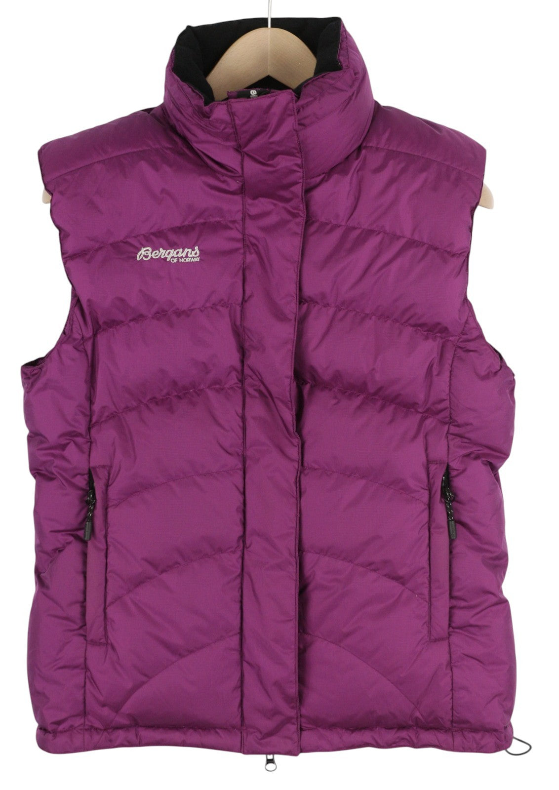 BERGANS OF NORWAY 5311 Women's Gilet S Purple Quilted Down Zip Vest