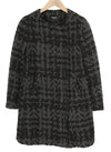 Black Polyester Coat