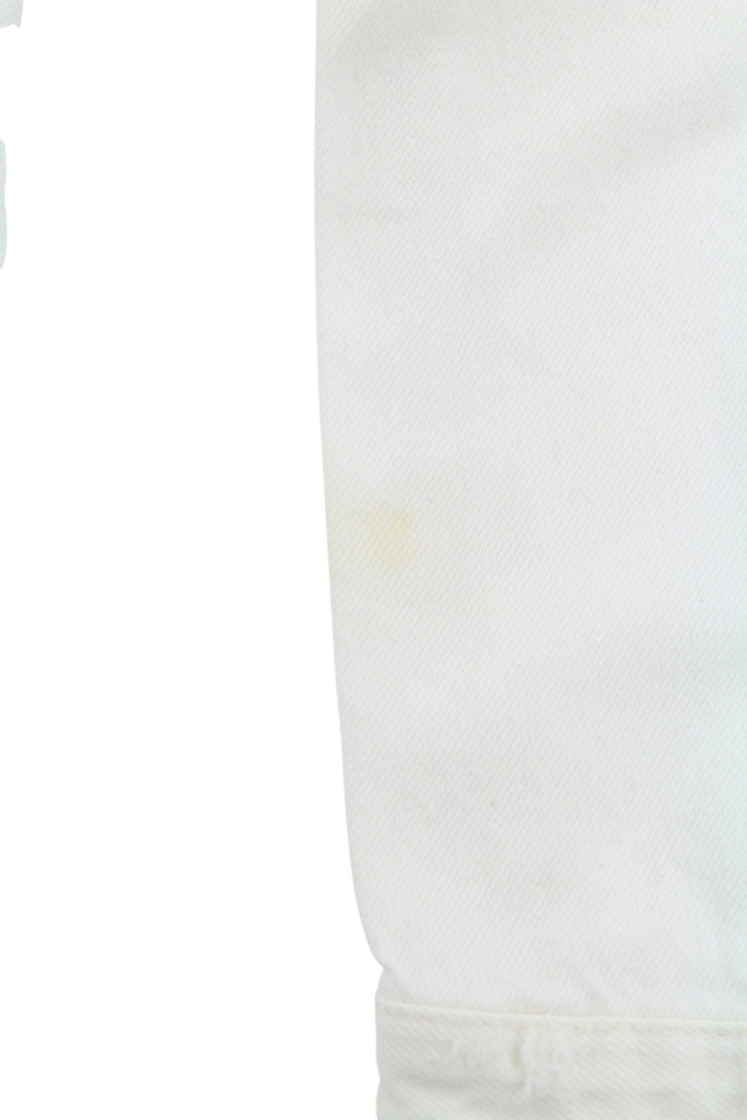 NUDIE JEANS Billy Men's Jacket XS Pitch White Worn Denim Buttoned