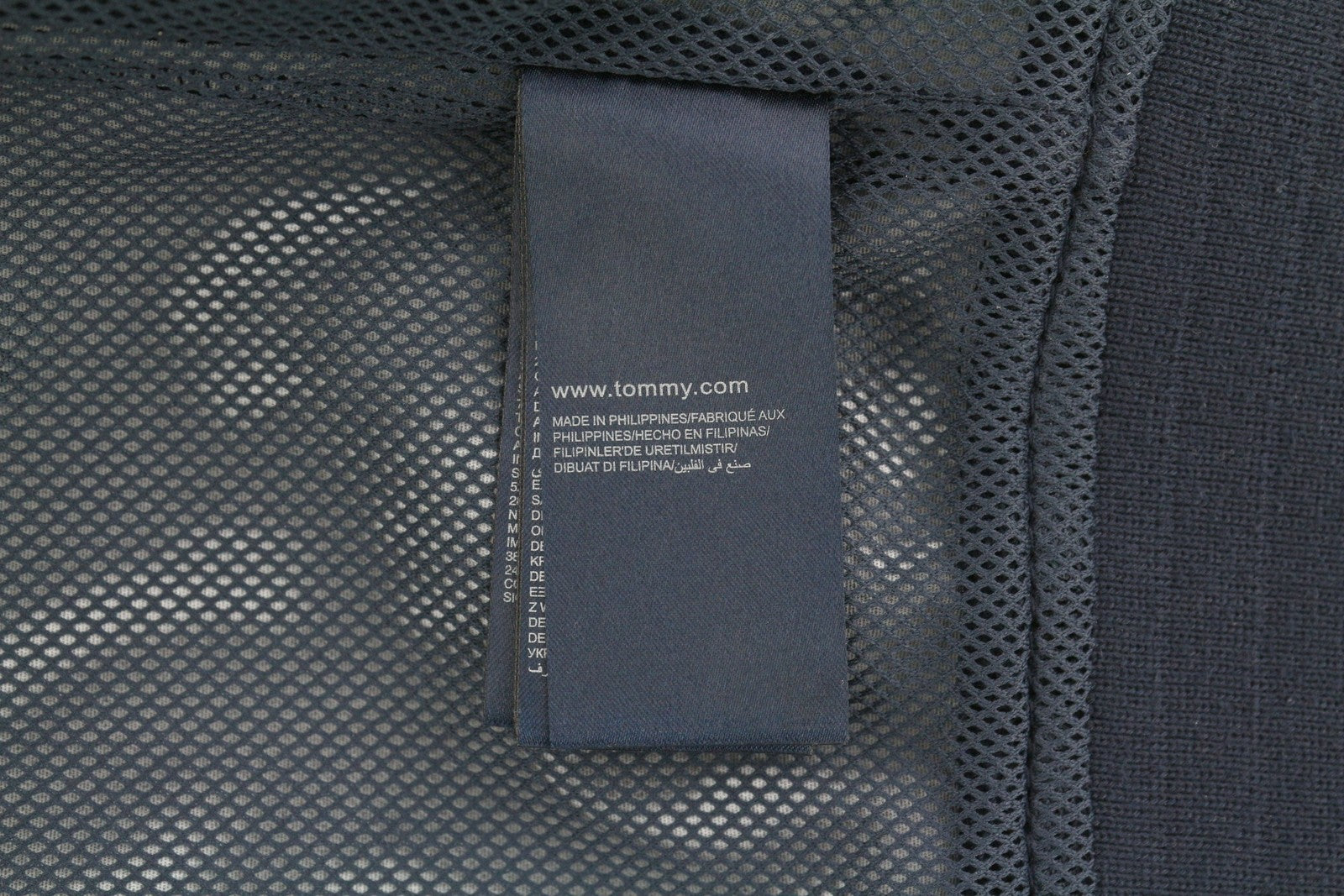 TOMMY HILFIGER Men's Jacket XL Navy Lightweight Mesh Lined Zip Front