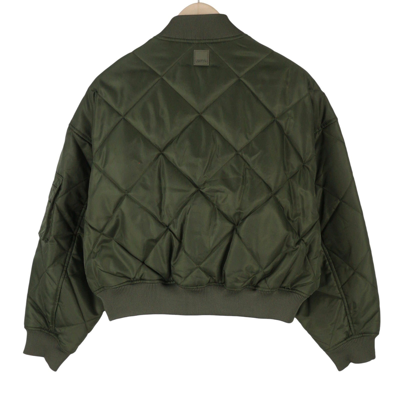MARC O'POLO Women Jacket M Olive Grey Oversized Padded Quilted Bomber
