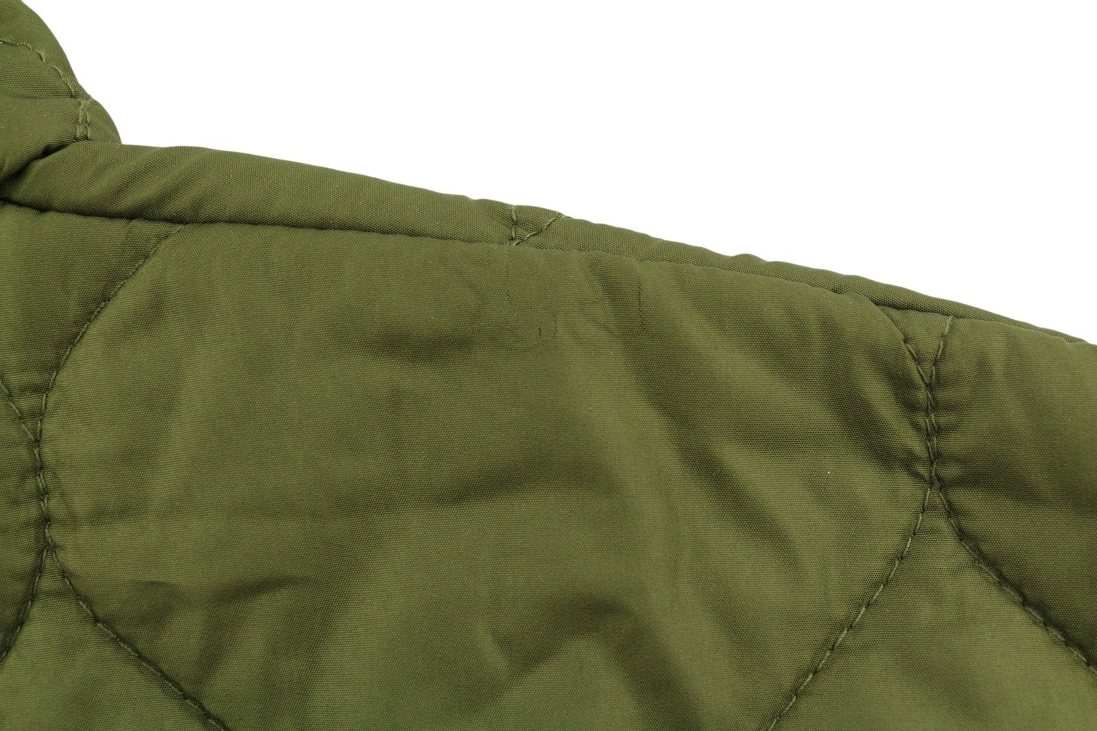 VILA Butta Collar Women Jacket EU38 Green Oversized Padded Quilted Lightweight