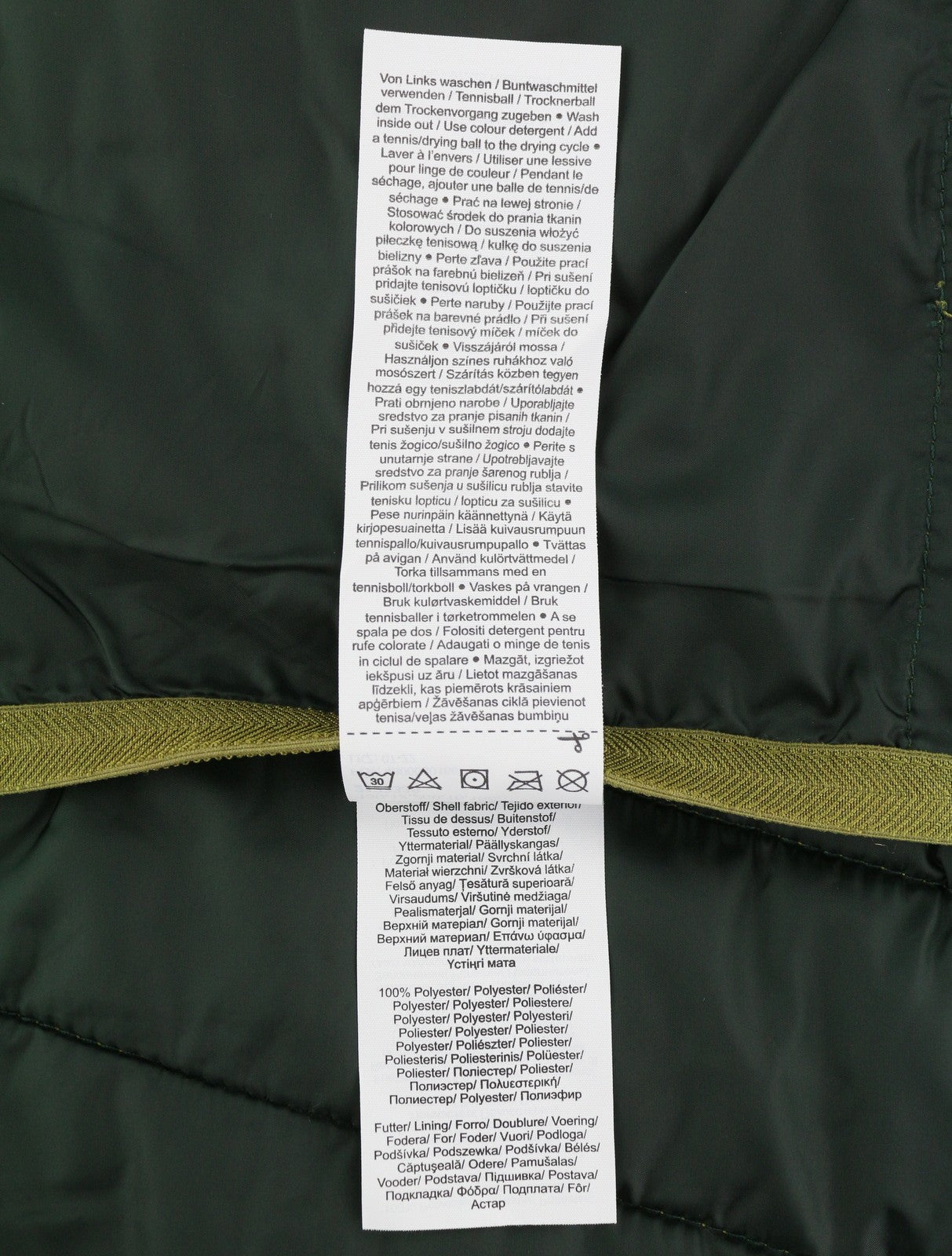 S.OLIVER Men Jacket XL Green High Neck Padded Quilted Full Zip Lightweight