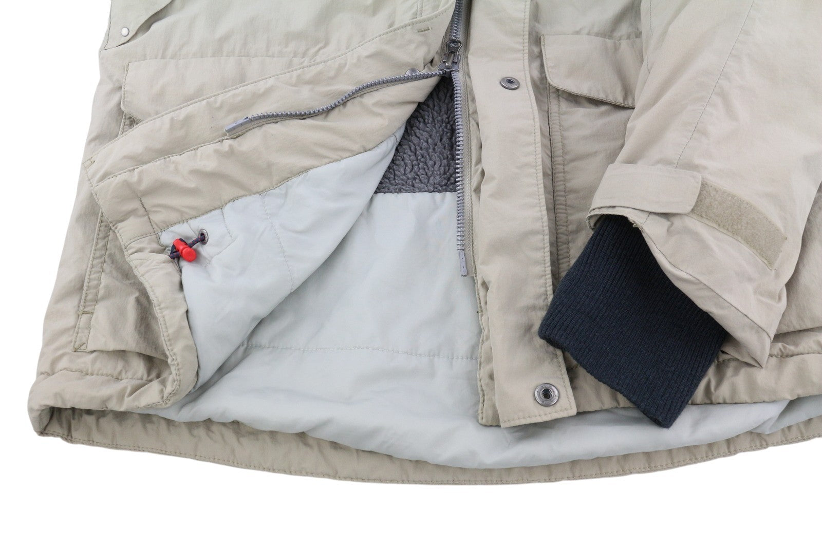 DIDRIKSONS Mike Usx Men's Parka L Beige Storm System Hooded Zip